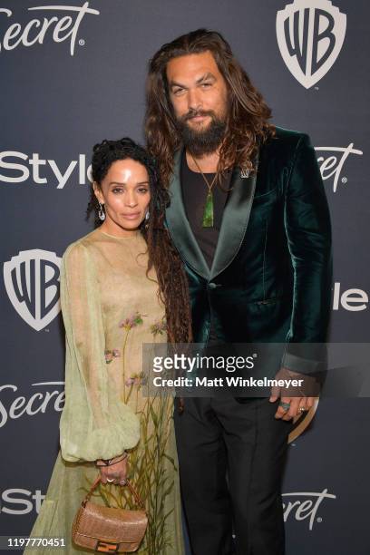 Lisa Bonet and Jason Momoa attend The 2020 InStyle And Warner Bros. 77th Annual Golden Globe Awards Post-Party at The Beverly Hilton Hotel on January...
