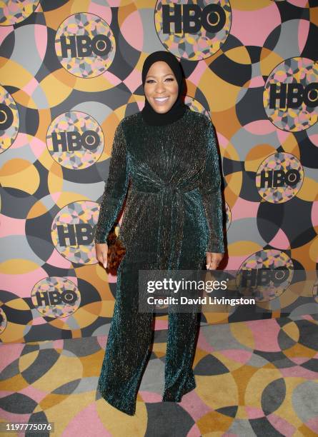 Ibtihaj Muhammad attends HBO's Official Golden Globes After Party at Circa 55 Restaurant on January 05, 2020 in Los Angeles, California.