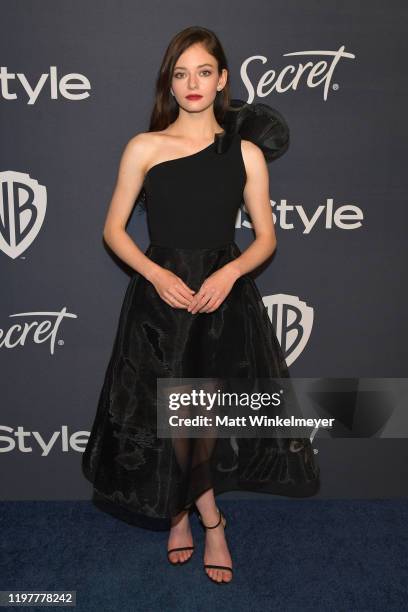 Mackenzie Foy attends The 2020 InStyle And Warner Bros. 77th Annual Golden Globe Awards Post-Party at The Beverly Hilton Hotel on January 05, 2020 in...