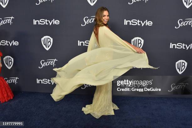 Hannah Brown attends the 21st Annual Warner Bros. And InStyle Golden Globe After Party at The Beverly Hilton Hotel on January 05, 2020 in Beverly...