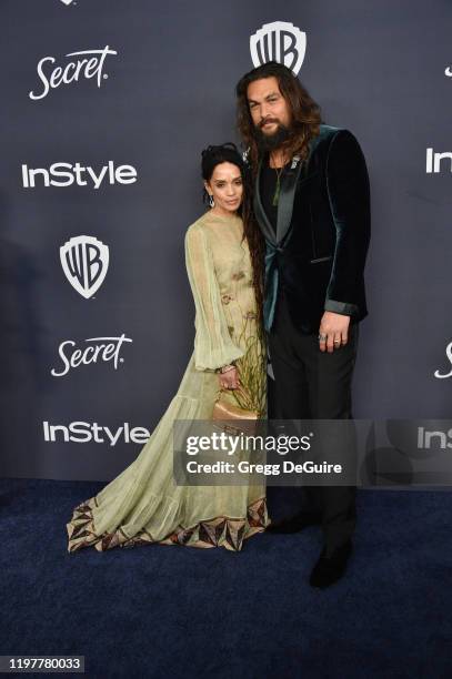 Lisa Bonet and Jason Momoa attend the 21st Annual Warner Bros. And InStyle Golden Globe After Party at The Beverly Hilton Hotel on January 05, 2020...