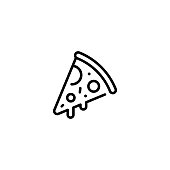 Pizza Slice Food Icon Logo