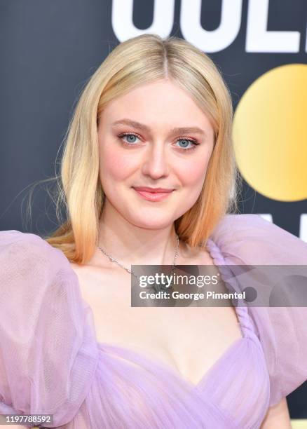 Dakota Fanning attends the 77th Annual Golden Globe Awards at The Beverly Hilton Hotel on January 05, 2020 in Beverly Hills, California.