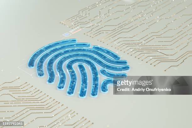 data id protection - fingerprint stock-fotos und bilder