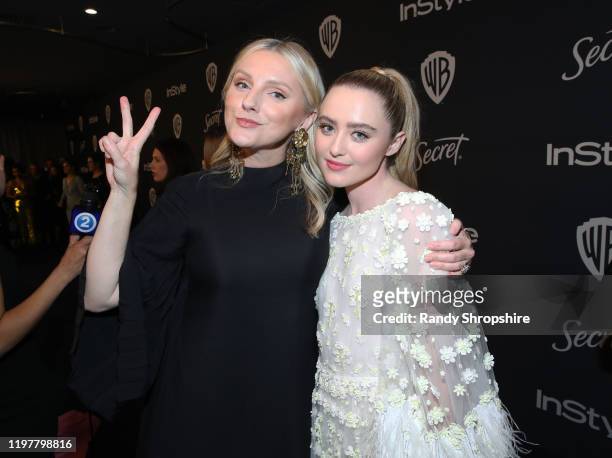 Editor in Chief of InStyle Magazine Laura Brown and Kathryn Newton attend The 2020 InStyle And Warner Bros. 77th Annual Golden Globe Awards...