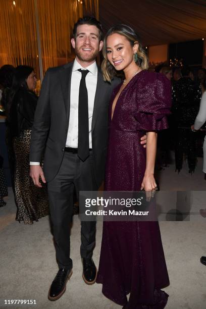 Bryan Greenberg and Jamie Chung attends The 2020 InStyle And Warner Bros. 77th Annual Golden Globe Awards Post-Party at The Beverly Hilton Hotel on...