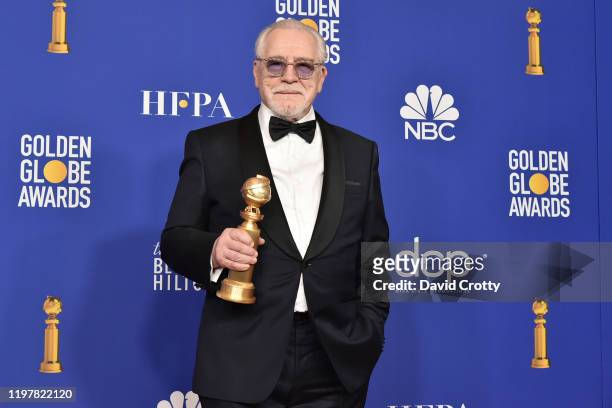 Brian Cox attends The 77th Golden Globes Awards - Press Room at The Beverly Hilton Hotel on January 05, 2020 in Beverly Hills, California.