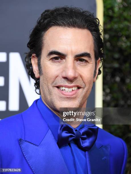 Sacha Baron Cohen arrives at the 77th Annual Golden Globe Awards attends the 77th Annual Golden Globe Awards at The Beverly Hilton Hotel on January...