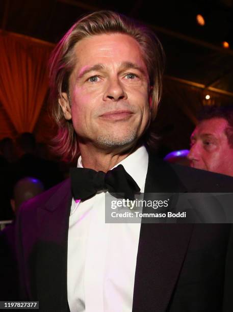 Brad Pitt attends the Netflix 2020 Golden Globes After Party on January 05, 2020 in Los Angeles, California.