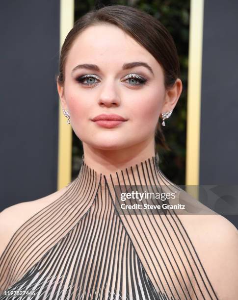 Joey King arrives at the 77th Annual Golden Globe Awards attends the 77th Annual Golden Globe Awards at The Beverly Hilton Hotel on January 05, 2020...