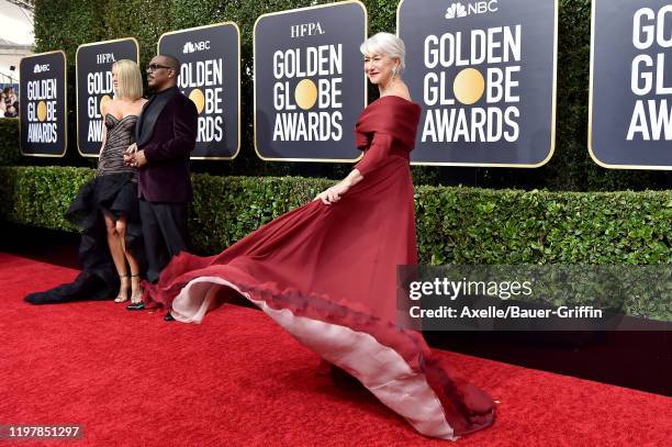 Helen Mirren attends the 77th Annual Golden Globe Awards at The Beverly Hilton Hotel on January 05, 2020 in Beverly Hills, California.