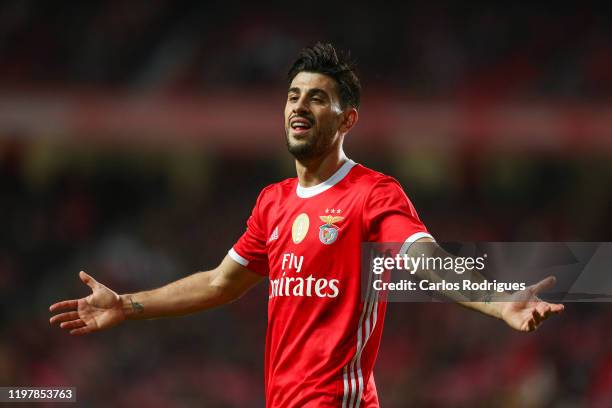 Pizzi of SL Benfica during the Liga Nos round 18 match between SL Benfica and Belenenses at Estadio da Luz on January 31, 2020 in Lisbon, Portugal.