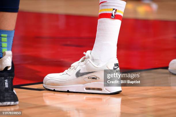 The sneakers worn by Thabo Sefolosha of the Houston Rockets during the game against the Dallas Mavericks on January 31, 2020 at the Toyota Center in...