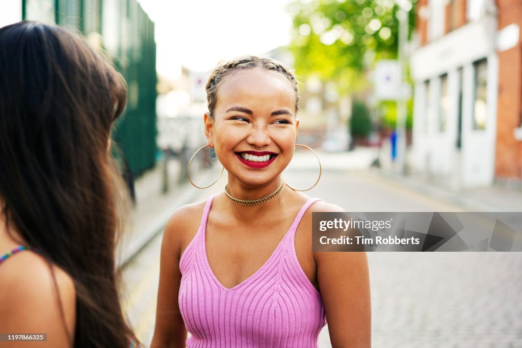 Friends laughing