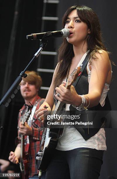 Michelle Branch performs at the Nikon at Jones Beach Theater on July 24, 2011 in Wantagh, New York.