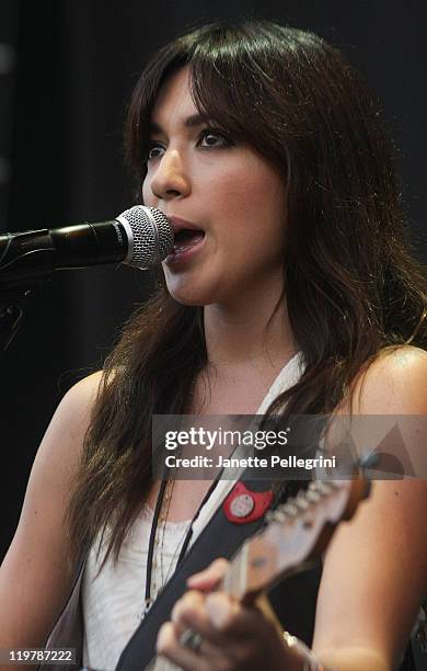 Michelle Branch performs at the Nikon at Jones Beach Theater on July 24, 2011 in Wantagh, New York.