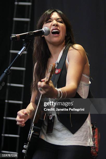 Michelle Branch performs at the Nikon at Jones Beach Theater on July 24, 2011 in Wantagh, New York.