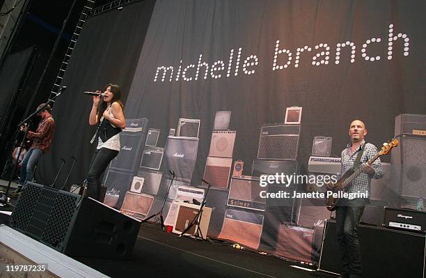 Michelle Branch performs at the Nikon at Jones Beach Theater on July 24, 2011 in Wantagh, New York.