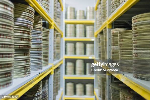 Employees work at Dovzhenko Center in Kyiv, Ukraine, on January 30, 2020. The Oleksandr Dovzhenko National Center is the largest Ukrainian State Film...