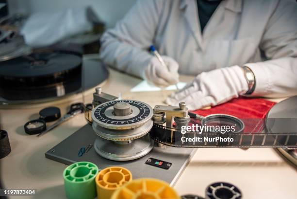 Employees work at Dovzhenko Center in Kyiv, Ukraine, on January 30, 2020. The Oleksandr Dovzhenko National Center is the largest Ukrainian State Film...