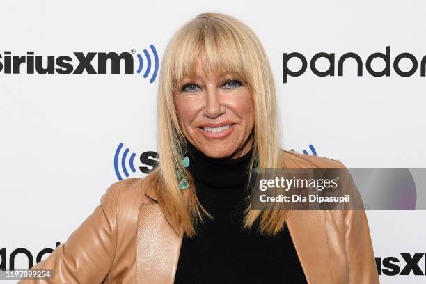 Suzanne Somers visits SiriusXM Studios on January 06, 2020 in New York City.