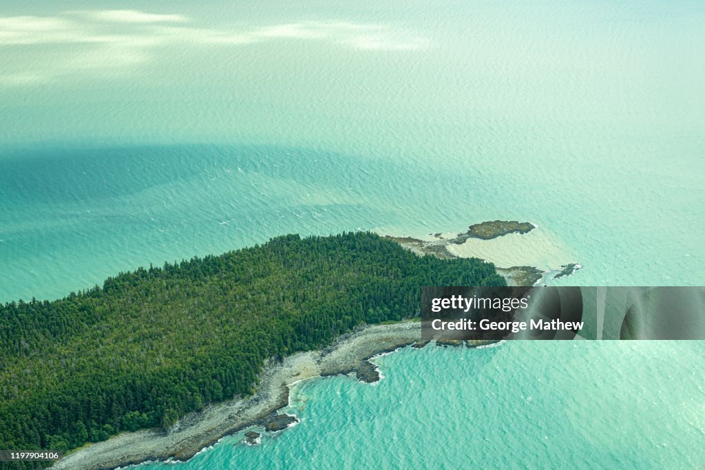 Stunning aerial views over Juneau and Skagway, Alaska from a seaplane