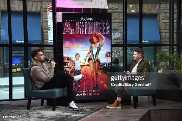 Actor Josh Segarra visits the Build Series with host Paul Delbeck to discuss the Netflix series “AJ and the Queen” at Build Studio on January 06,...
