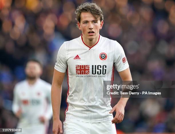 Sheffield United's Sander Berge during the Premier League match at Selhurst Park, London.