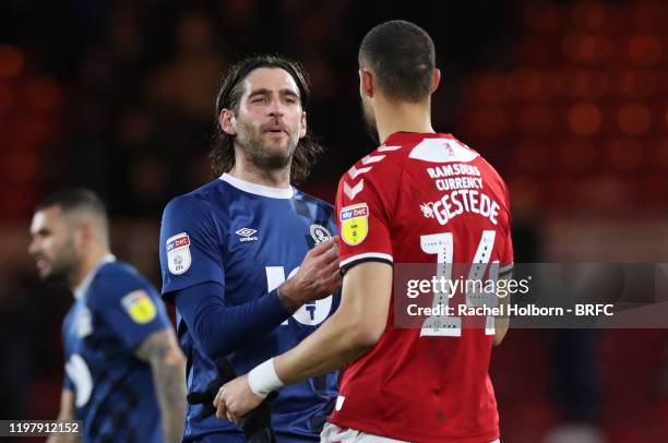 Danny Graham of Blackburn Rovers during the Sky Bet Championship match between Middlesbrough and Blackburn Rovers at Riverside Stadium on February 1,...
