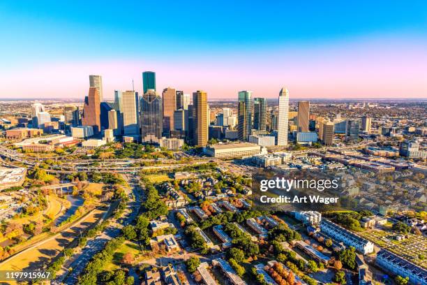 sobre houston - houston skyline - fotografias e filmes do acervo