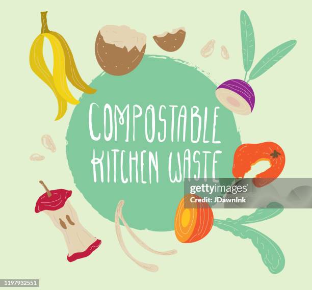 Compostables Drawing Organic Waste Drawing Photos and Premium High Res Pictures - Getty Images