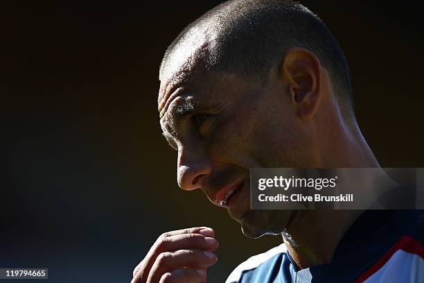 Martin Petrov of Bolton Wanderers in action during the pre season friendly match between Bradford City and Bolton Wanderers at Coral Windows Stadium,...