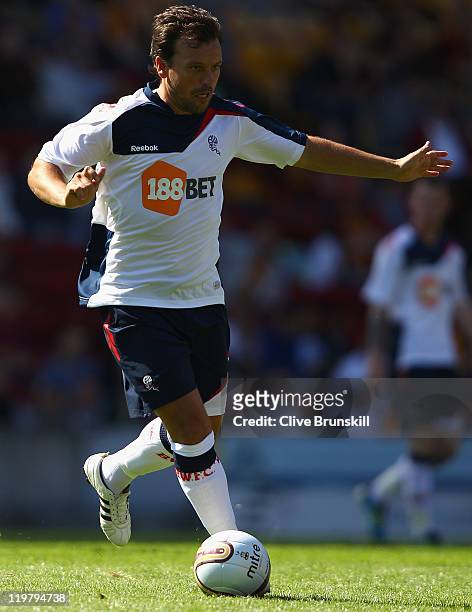 Robbie Blake of Bolton Wanderers in action during the pre season friendly match between Bradford City and Bolton Wanderers at Coral Windows Stadium,...