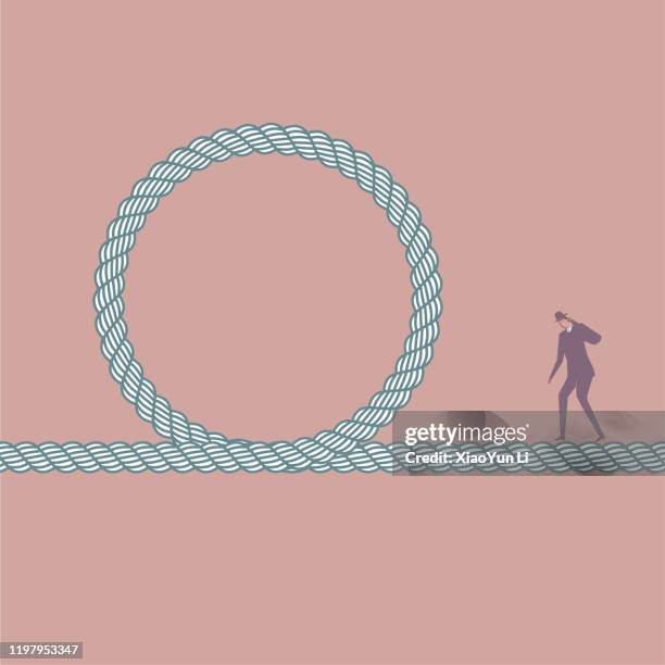 creative design of rope. - rope swing stock illustrations