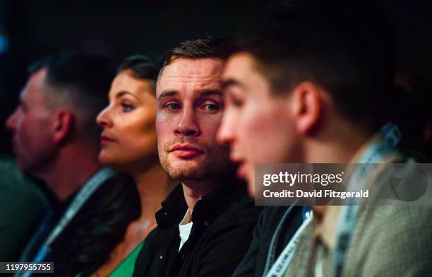 Belfast , United Kingdom - 1 February 2020; Boxer Carl Frampton in attendance at the Ulster Hall in Belfast.