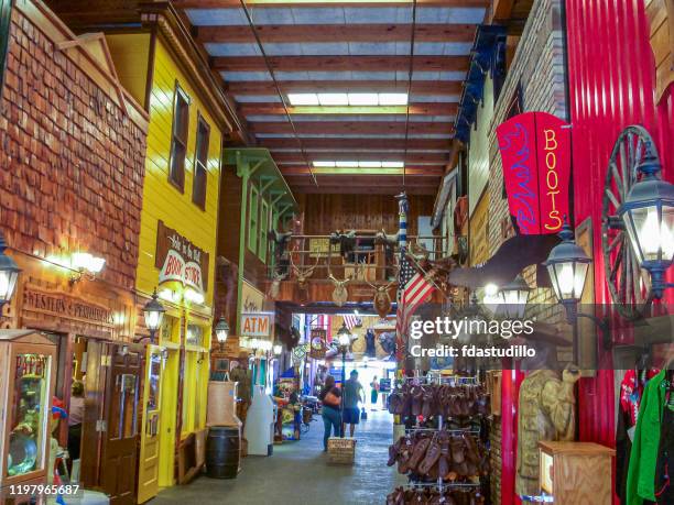wall drug store complex - wall, south dakota - wall drug store south dakota stock pictures, royalty-free photos & images
