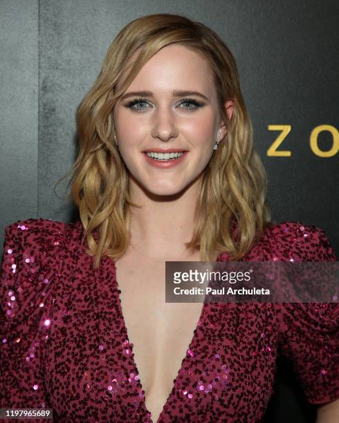 Actress Rachel Brosnahan attends Amazon Studios Golden Globes after party at The Beverly Hilton Hotel on January 05, 2020 in Beverly Hills,...