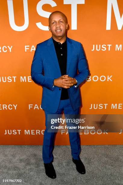 Bryan Stevenson attends the LA Community Screening of Warner Bros Pictures' "Just Mercy" at Cinemark Baldwin Hills on January 06, 2020 in Los...