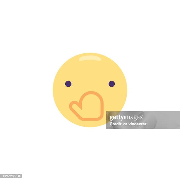 emoticon cute flat design - 3 wise monkeys emoji stock illustrations