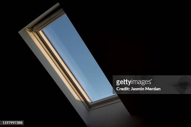indoors window - skylight stock pictures, royalty-free photos & images