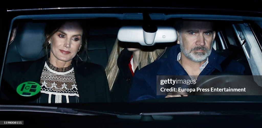 Spanish Royals Sighting In Madrid- January 06, 2020