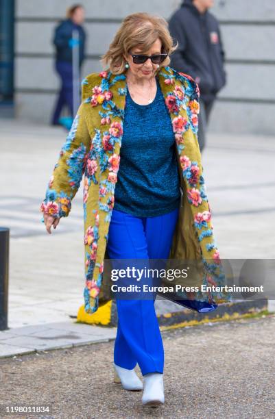 Maria Teresa Campos is seen on January 03, 2020 in Madrid, Spain.