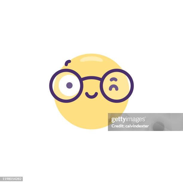 emoticon cute flat design - wellness program stock illustrations