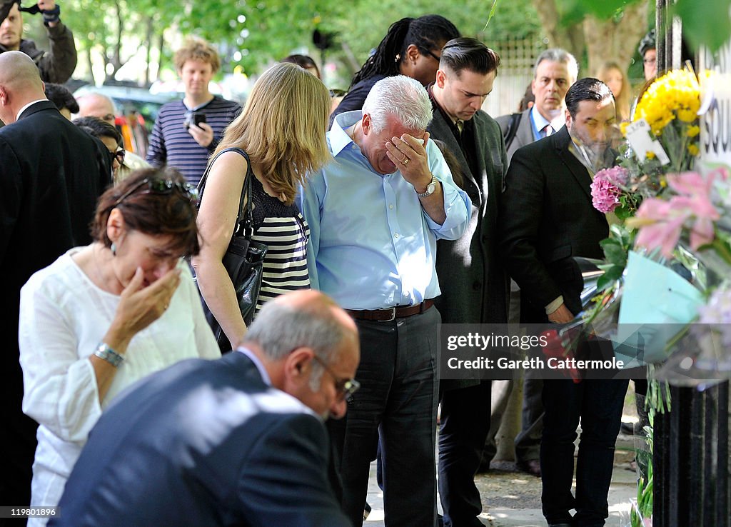 Amy Winehouse's Parents Arrive At Her Camden Square Home