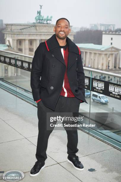 Will Smith poses during a photo call for the movie "Bad Boys For Life" at Akademie der Kuenste on January 07, 2020 in Berlin, Germany.