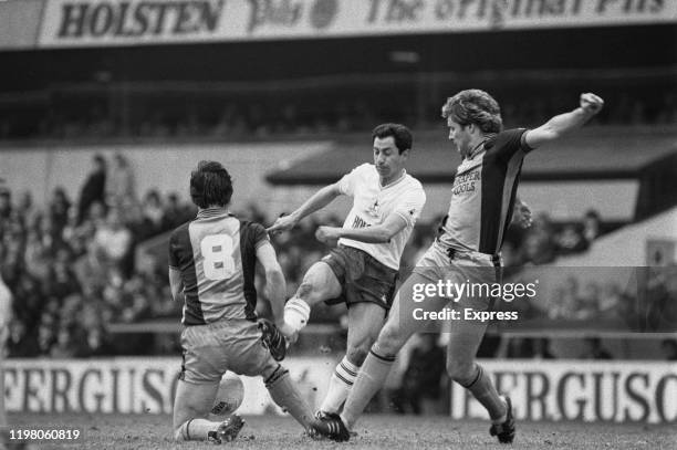 Argentinian soccer player Osvaldo 'Ossie' Ardiles in action during Tottenham Hotspur v Southampton match at White Hart Lane, London, UK, 23rd March...