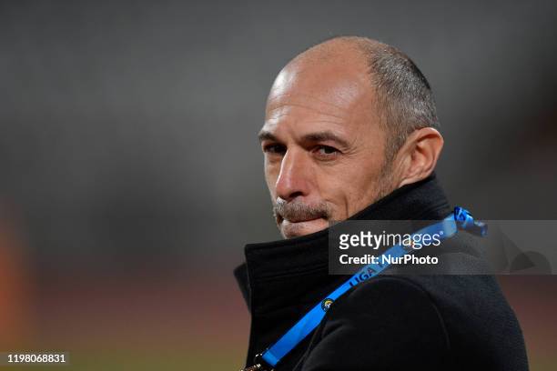 Bogdan Ioan Andone, head coach of Astra Giurgiu reacts during the game of Romania Liga 1, Round 23 between Dinamo Bucharest and Astra Giurgiu at...