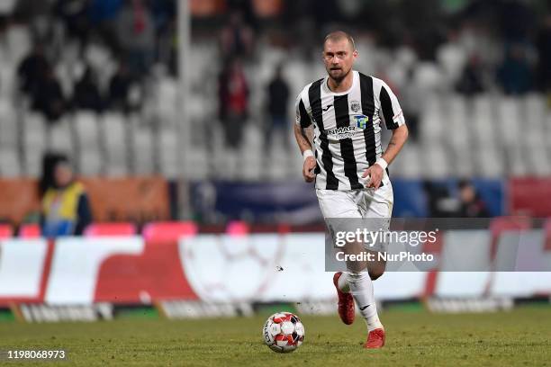 Gabriel Tamas of Astra Giurgiu in action during the game of Romania Liga 1, Round 23 between Dinamo Bucharest and Astra Giurgiu at Stadion Dinamo, in...