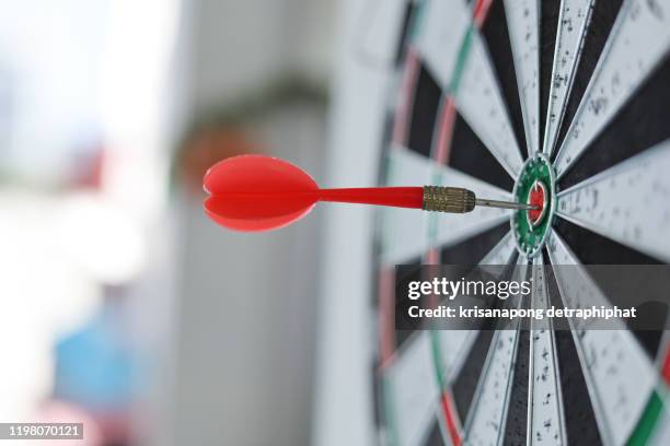 perfection goal success, symbol of aim and achievement - throwing darts stock pictures, royalty-free photos & images