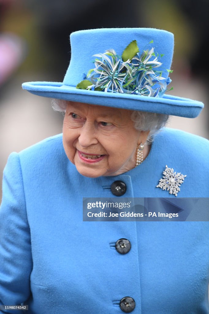 Royals attend church service